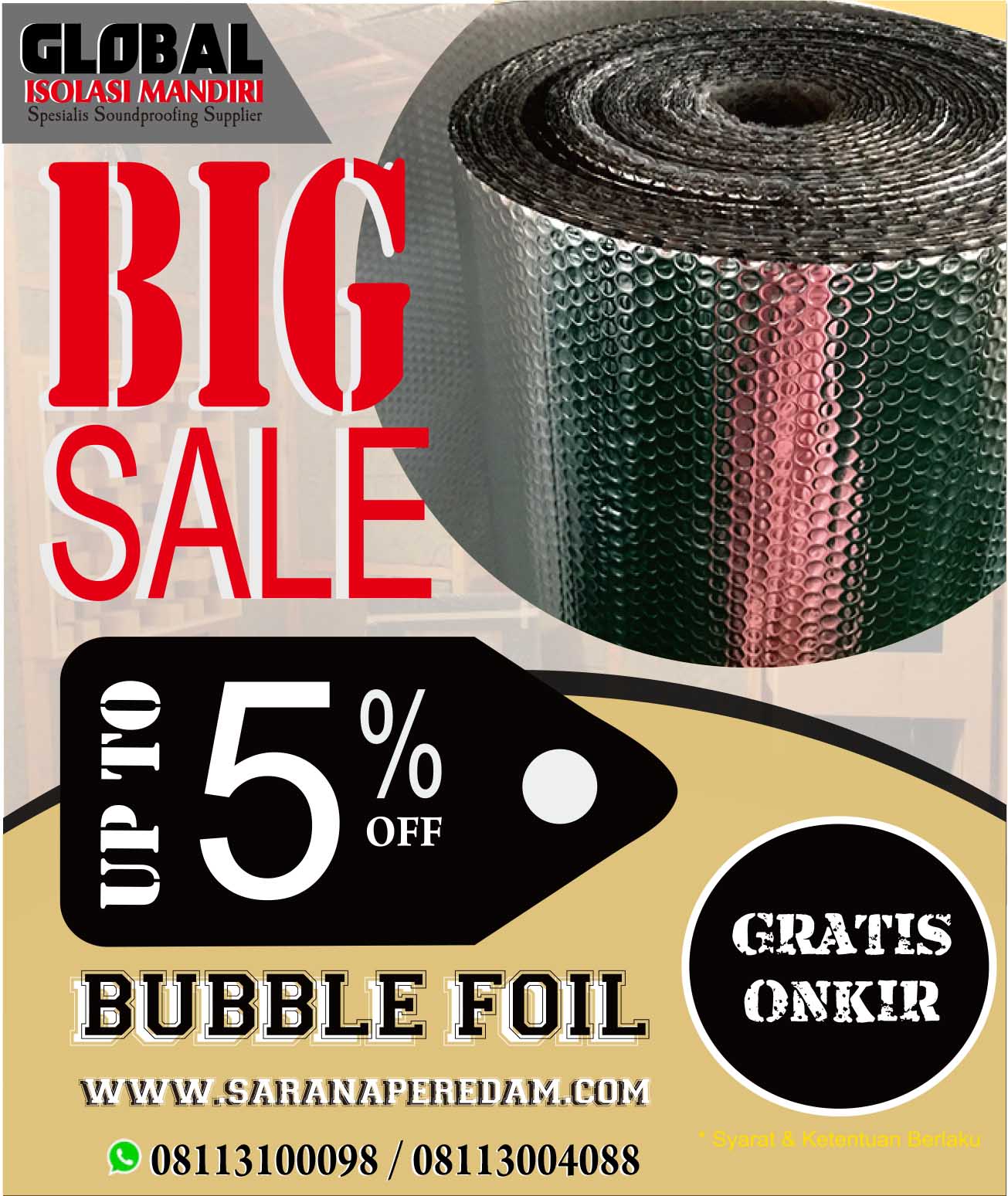 Bubble Foil Aluminium Terbaik